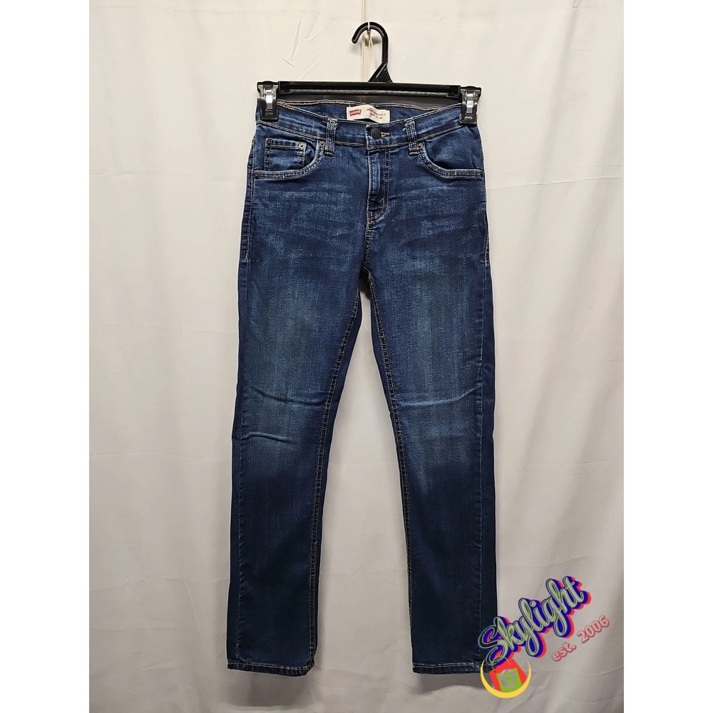 Levi's Boys Blue 511 Slim Adjustable Waist‎ Denim Jeans Sz 14 Reg (27w X 29L)